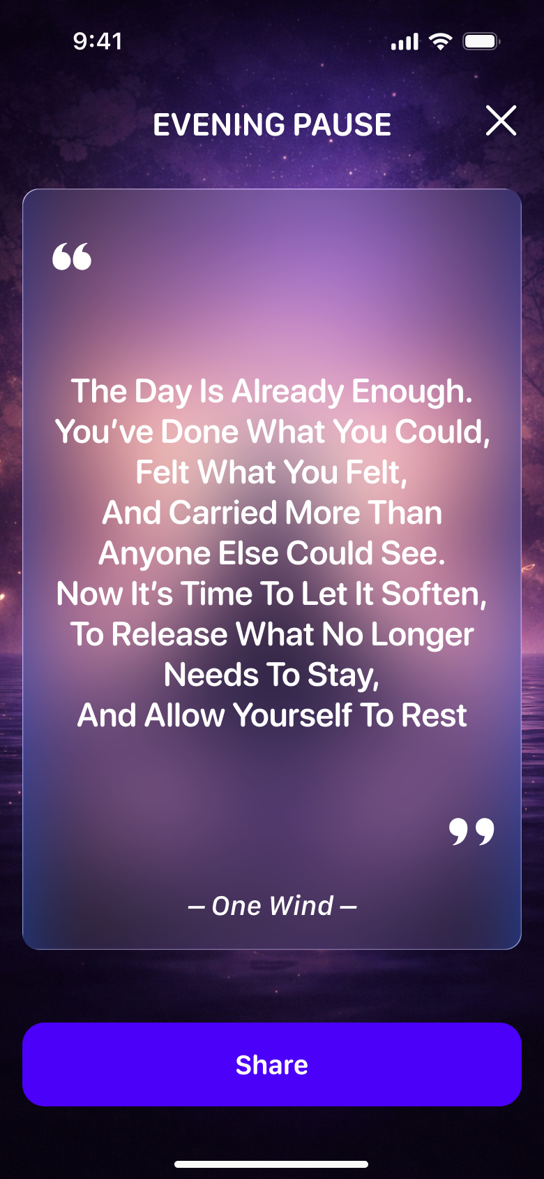 One Wind — mood-aligned content